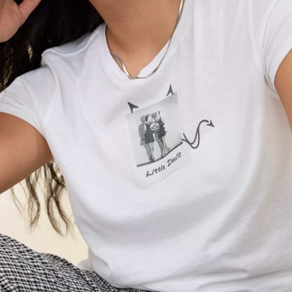 Aerie Classic White Tee NWT